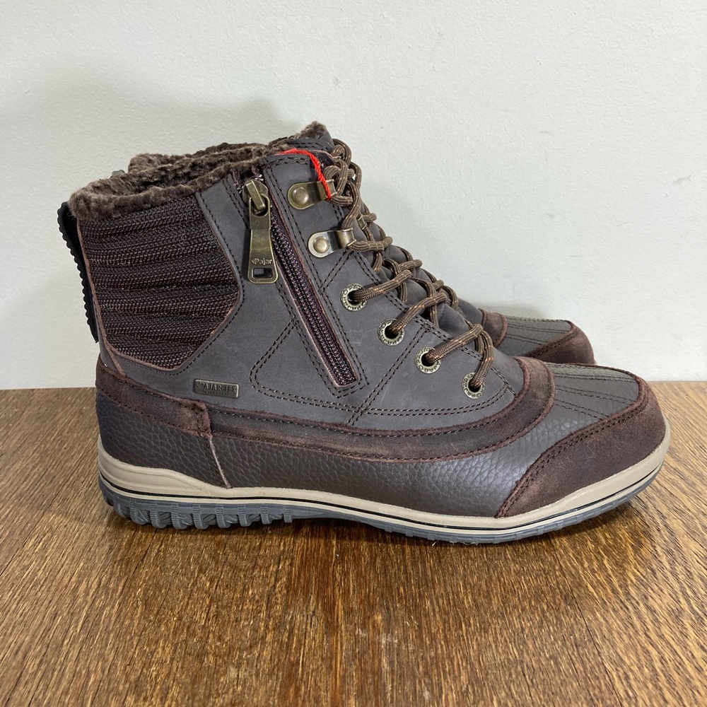 NWT Pajar Galton Waterproof Insulated Snow Boot Men’s Size 8-8.5 Dk Brown